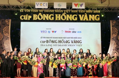 Golden Rose Cup for six seafood businesswomen