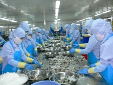 Vietnam seafood exports Jan - Jul 2017