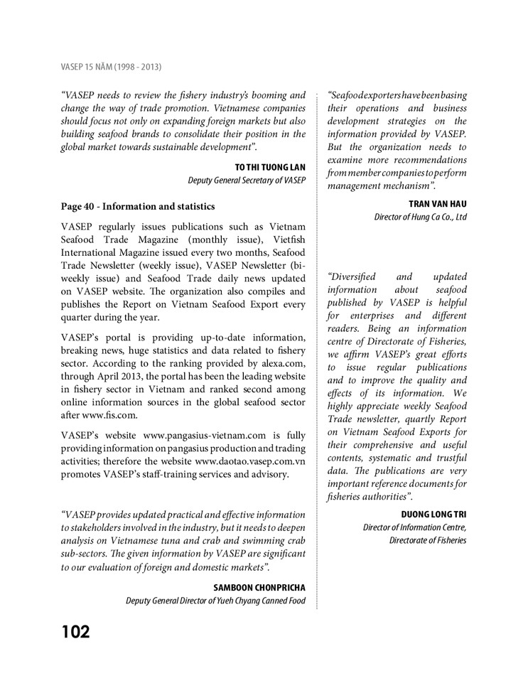 Sách ảnh VASEP 15 năm