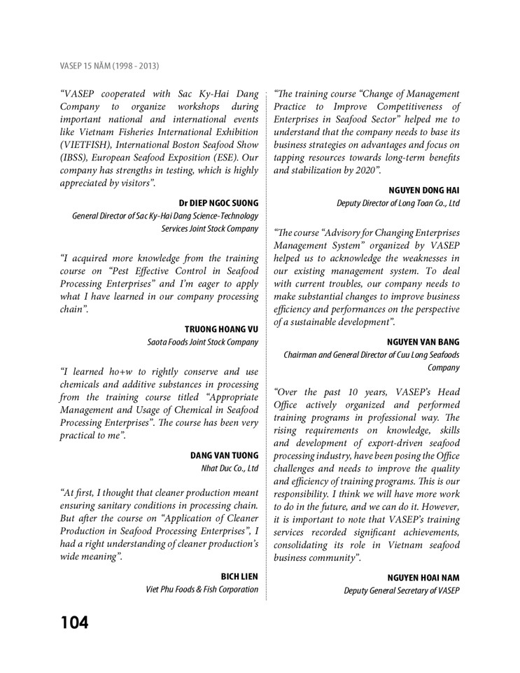 Sách ảnh VASEP 15 năm