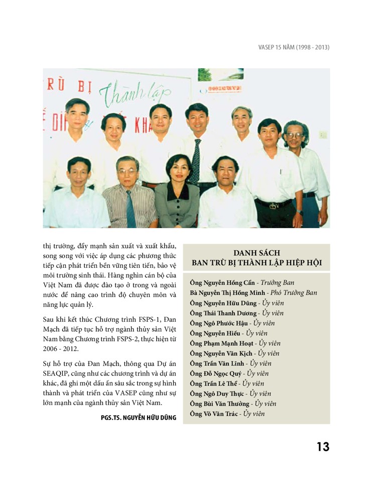 Sách ảnh VASEP 15 năm
