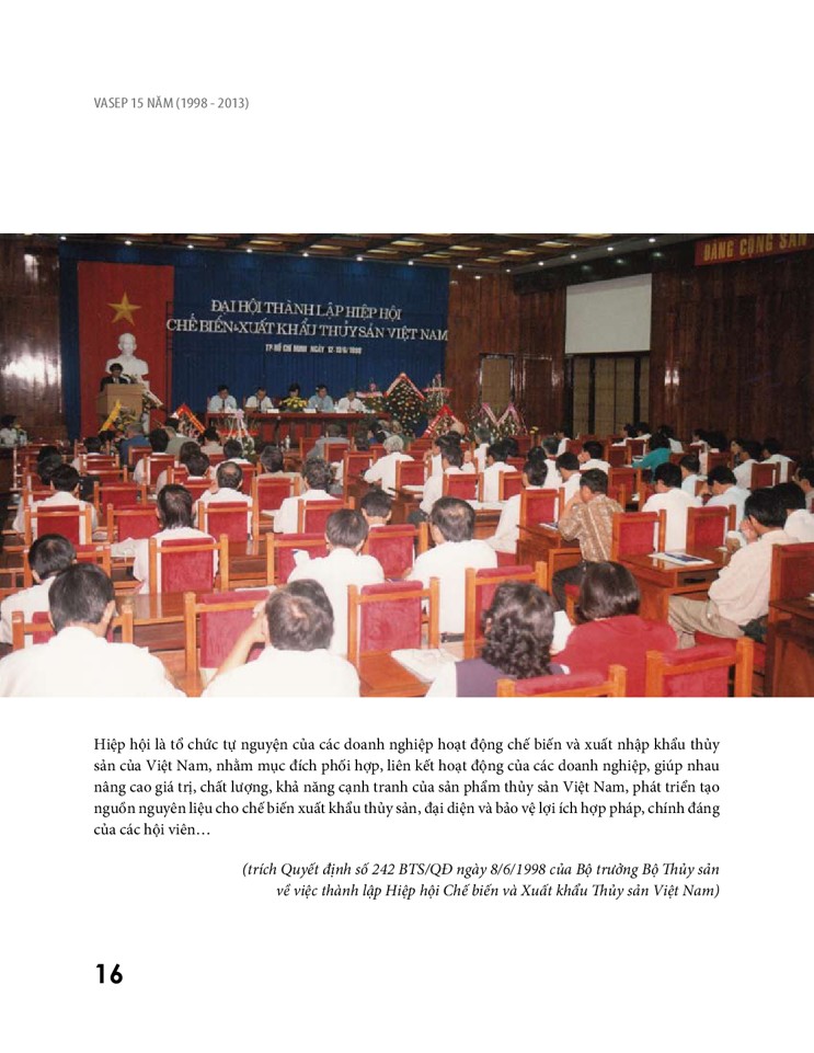Sách ảnh VASEP 15 năm