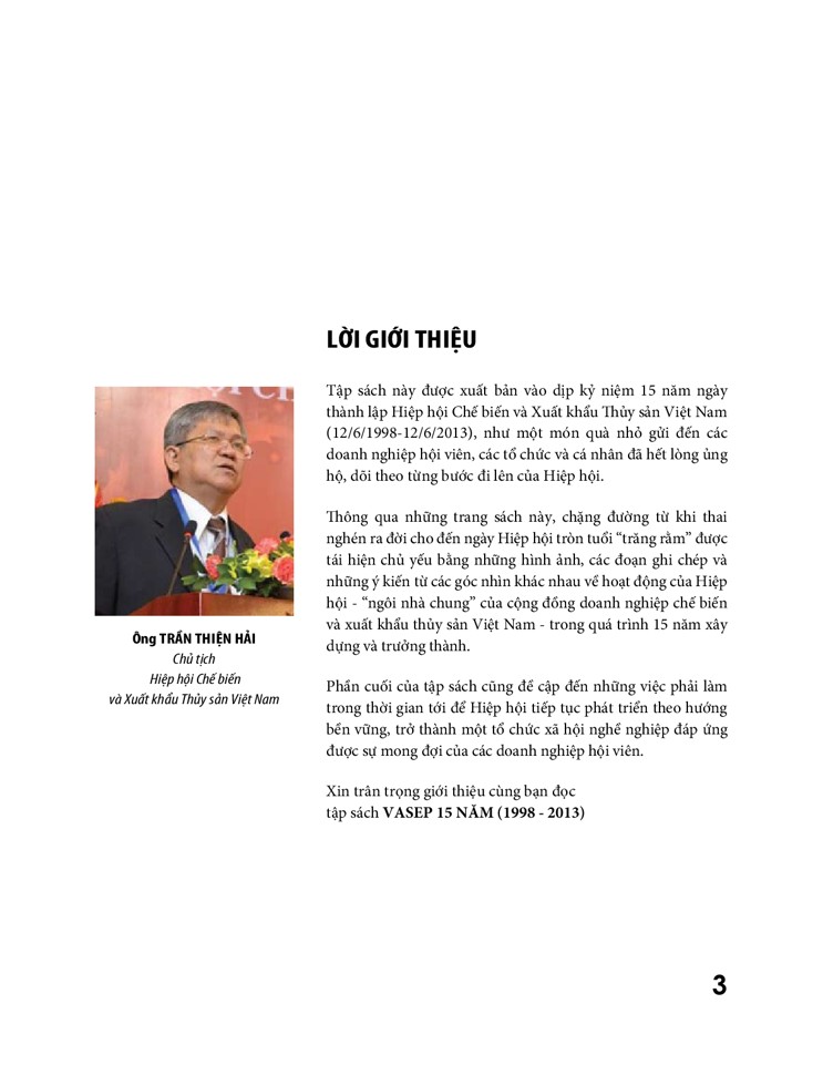 Sách ảnh VASEP 15 năm