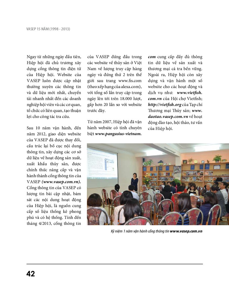 Sách ảnh VASEP 15 năm