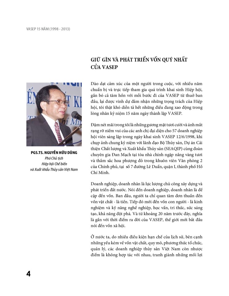 Sách ảnh VASEP 15 năm