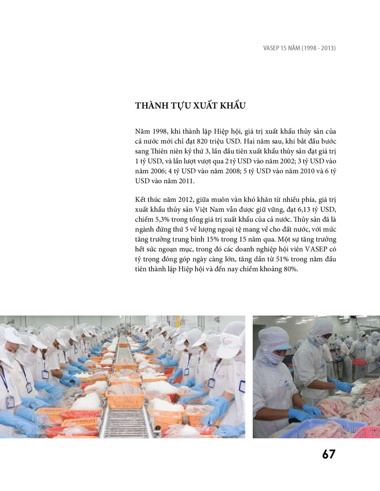 Sách ảnh VASEP 15 năm