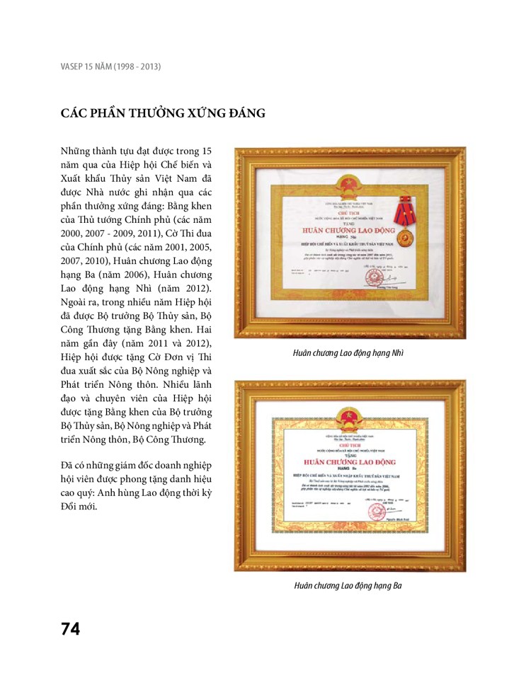 Sách ảnh VASEP 15 năm