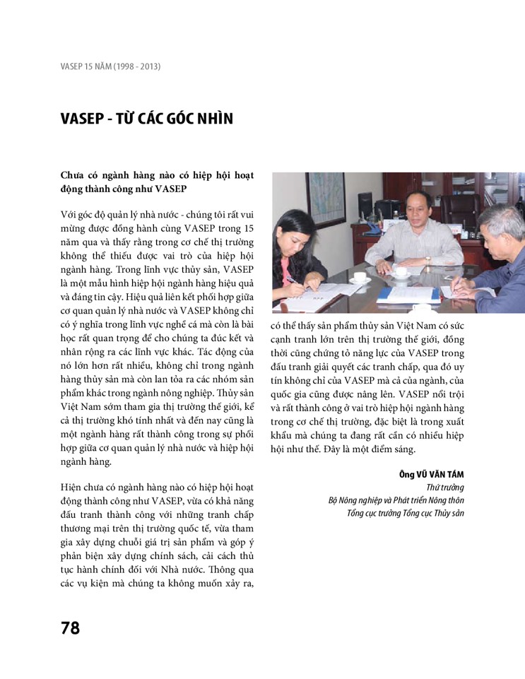 Sách ảnh VASEP 15 năm