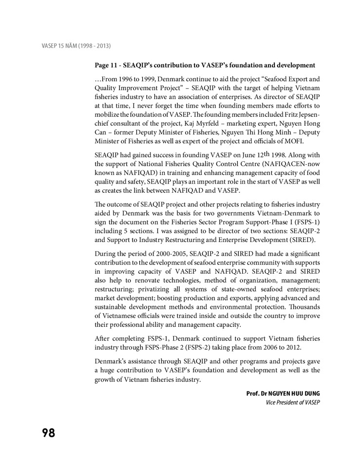 Sách ảnh VASEP 15 năm